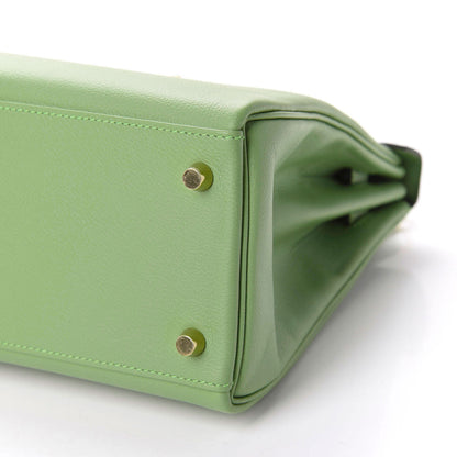 Hermes Evercolor Kelly Retourne 28 Vert Criquet 7 of 11