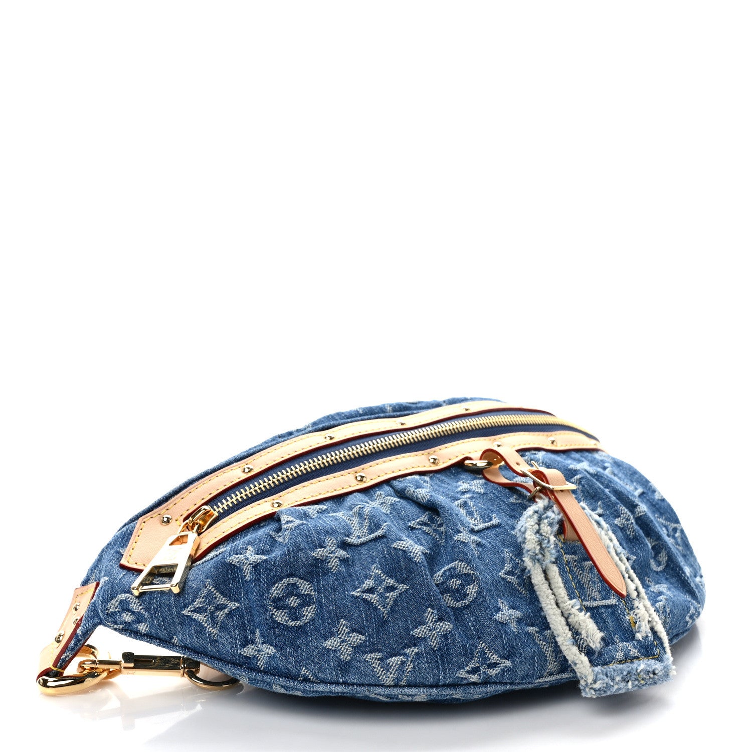 Louis Vuitton Monogram Denim High Rise Bumbag Blue 4 of 9
