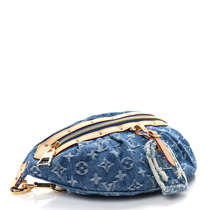 Louis Vuitton Monogram Denim High Rise Bumbag Blue 4 of 9