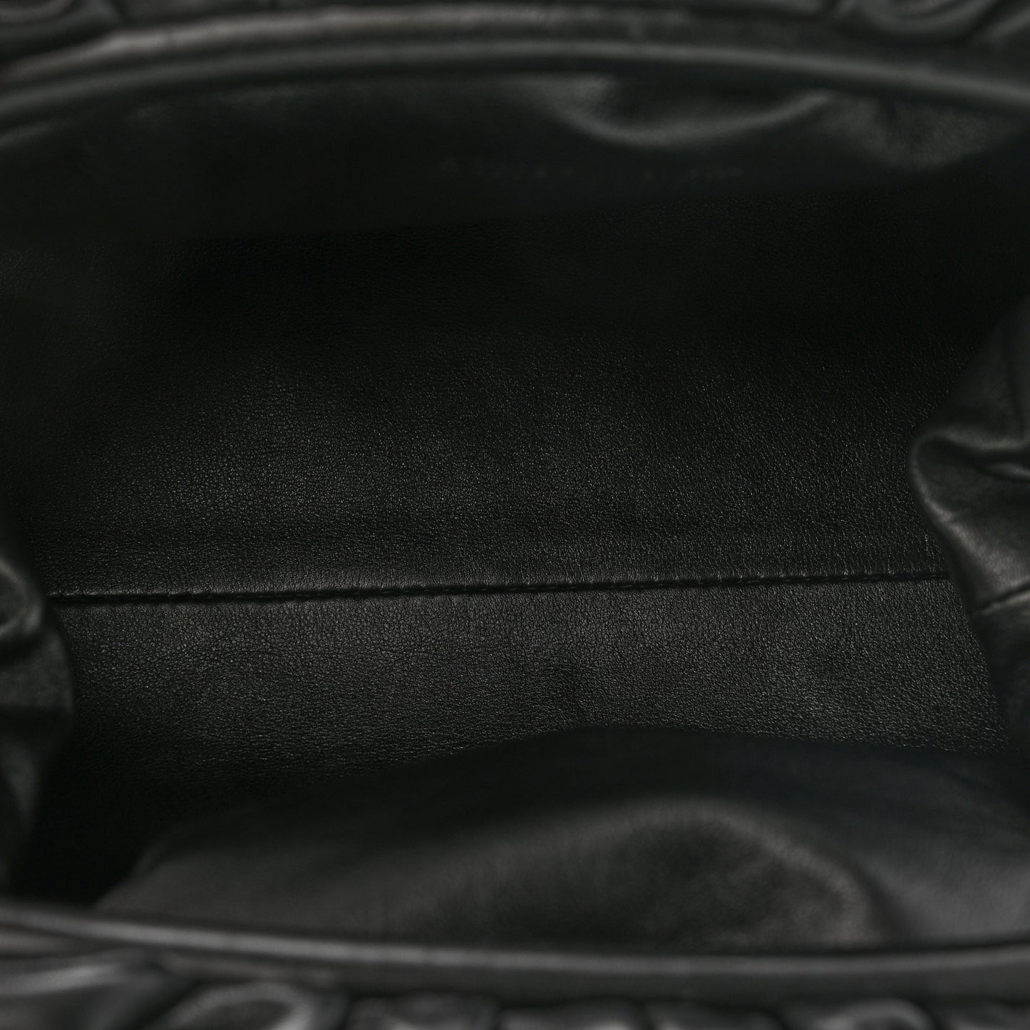 Smooth Butter Calf The Pouch Oversized Clutch Black