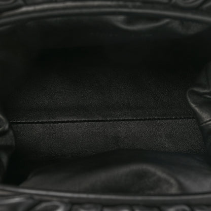 Bottega Veneta Smooth Butter Calf The Pouch Oversized Clutch Black 5 of 9