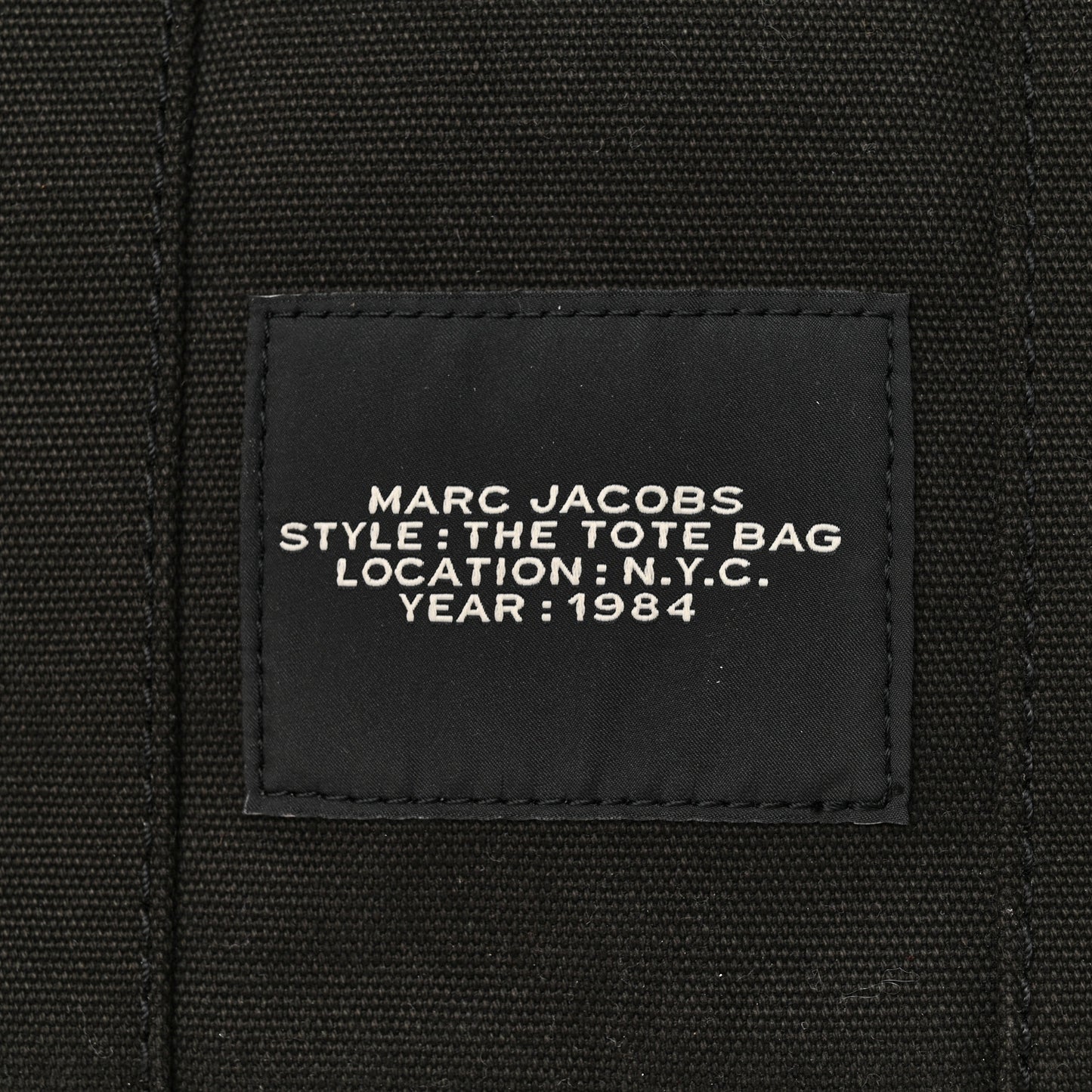Cotton Canvas Small The Traveler Tote Bag Black