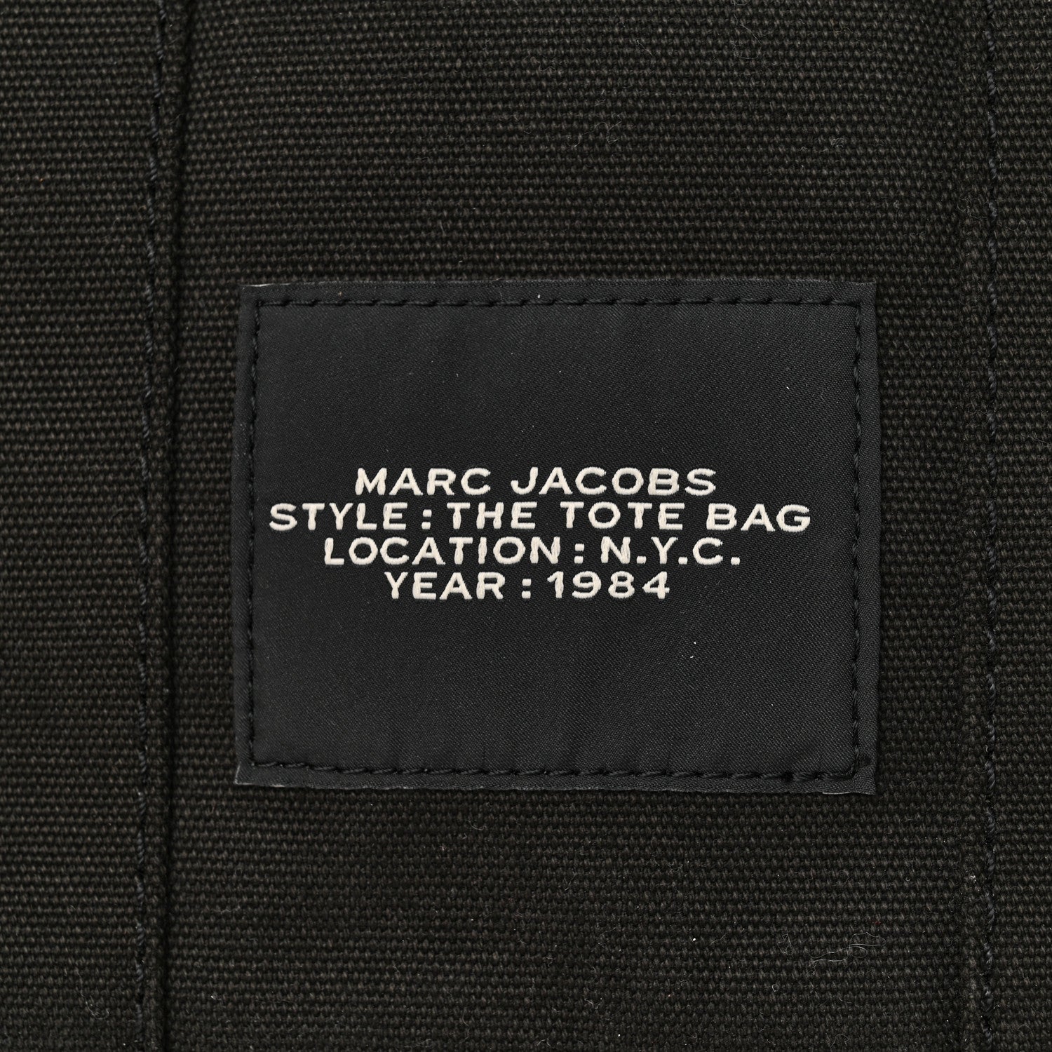 Marc Jacobs Cotton Canvas Small The Traveler Tote Bag Black 8 of 11