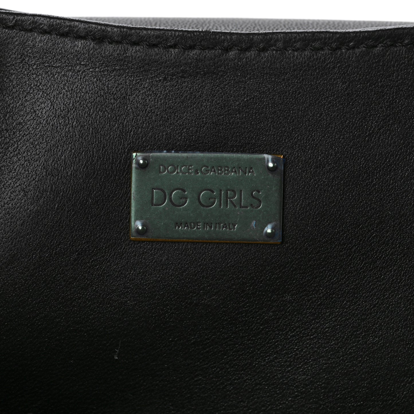 Nappa DG Girls Shoulder Bag Black