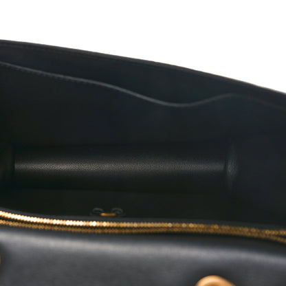 Salvatore Ferragamo Calfskin Floral Print Vara Bow Chain Flap Crossbody Black Multicolor 5 of 8