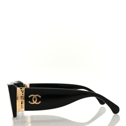 Chanel Acetate Rectangle Sunglasses 5534 Black 3 of 8