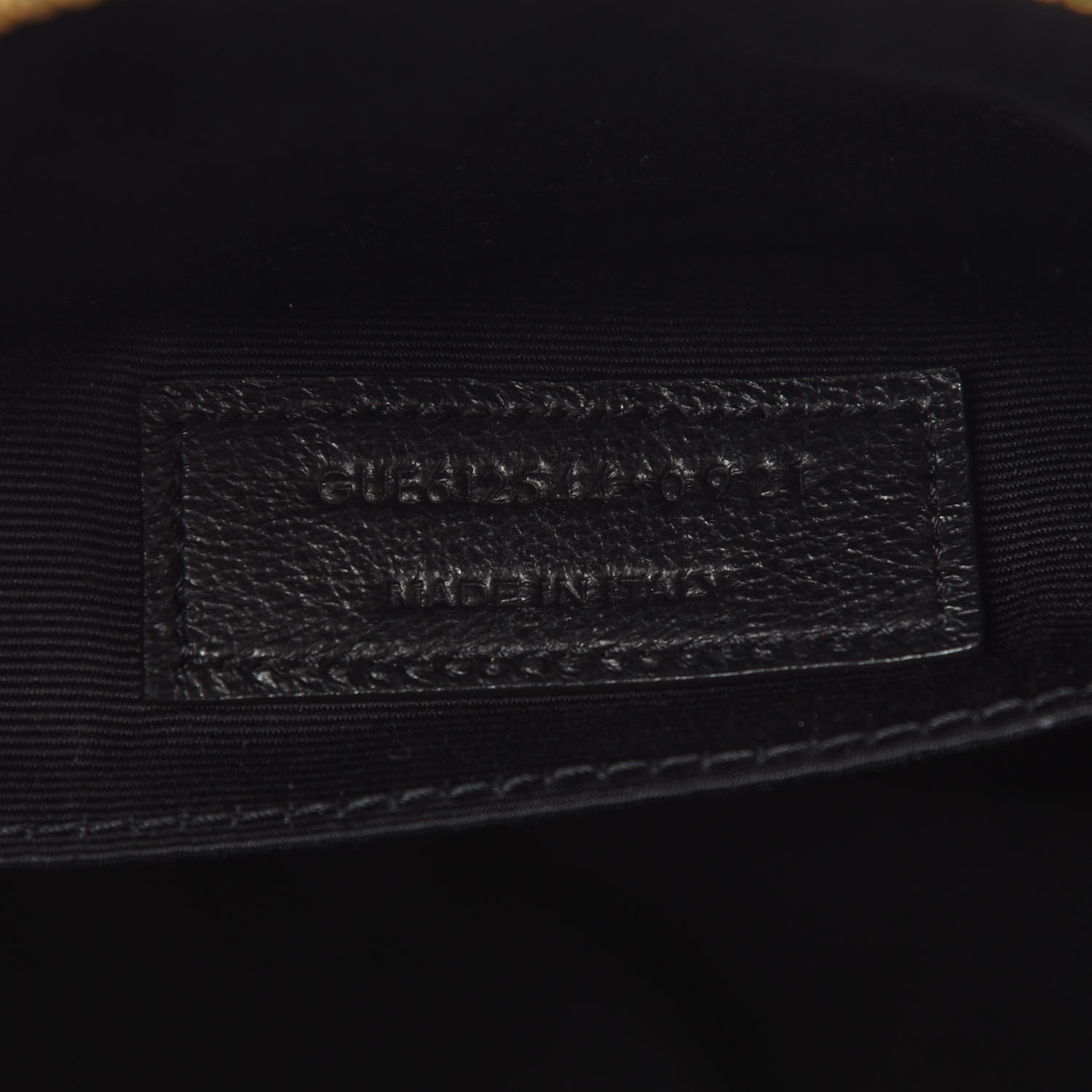 Saint Laurent Calfskin Matelasse Monogram Lou Camera Bag Black 7 of 9