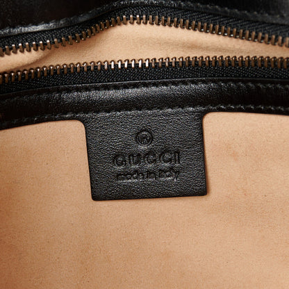 Gucci Calfskin Matelasse Small GG Marmont Shoulder Bag Black 6 of 11