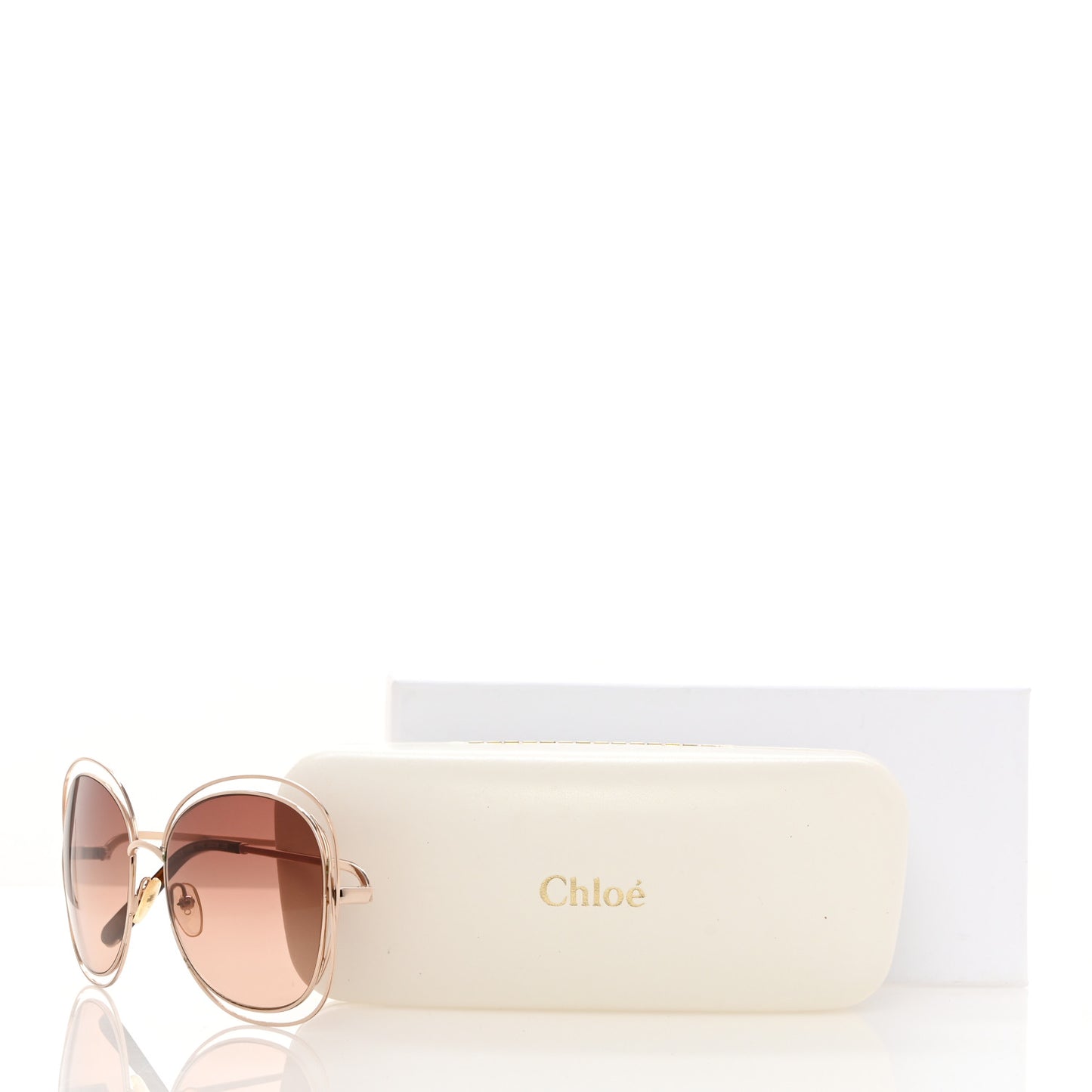 Oversized Round Carlina Sunglasses CE119S Gold