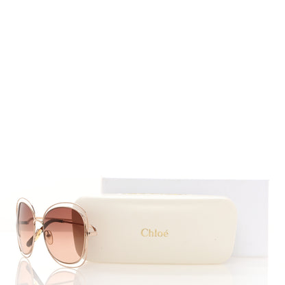 Chloe Oversized Round Carlina Sunglasses CE119S Gold 7 of 7