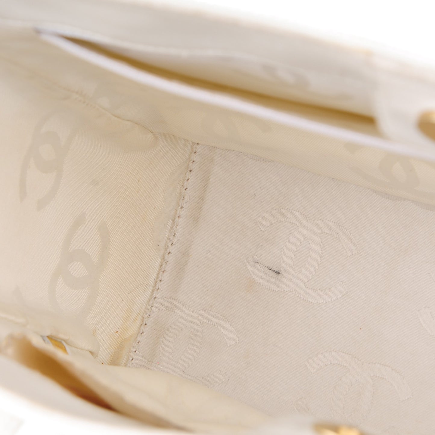 Patent CC Tote White