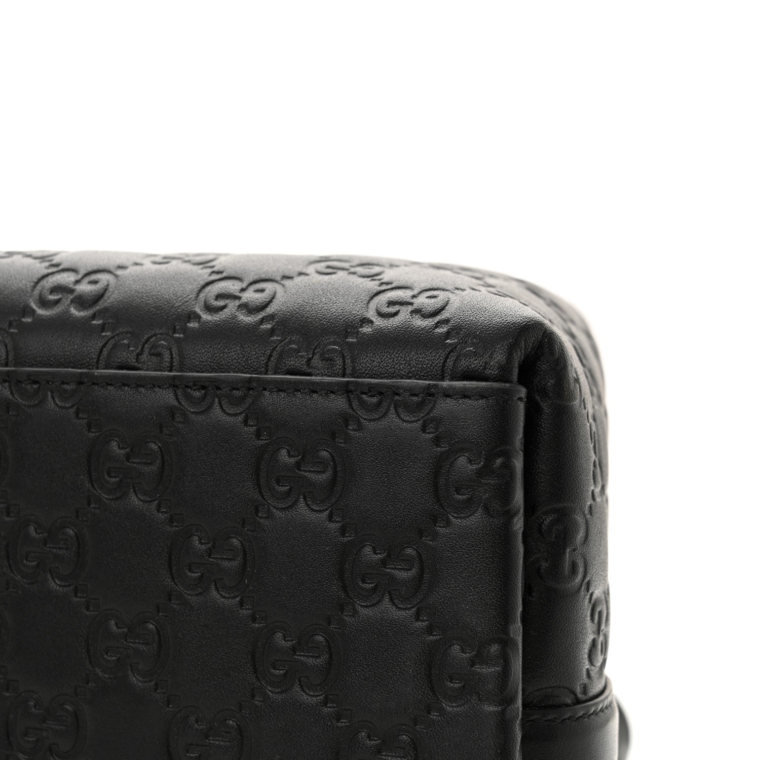 Gucci GG Calfskin Embossed Calfskin Large Tote Bag Black 11 of 12