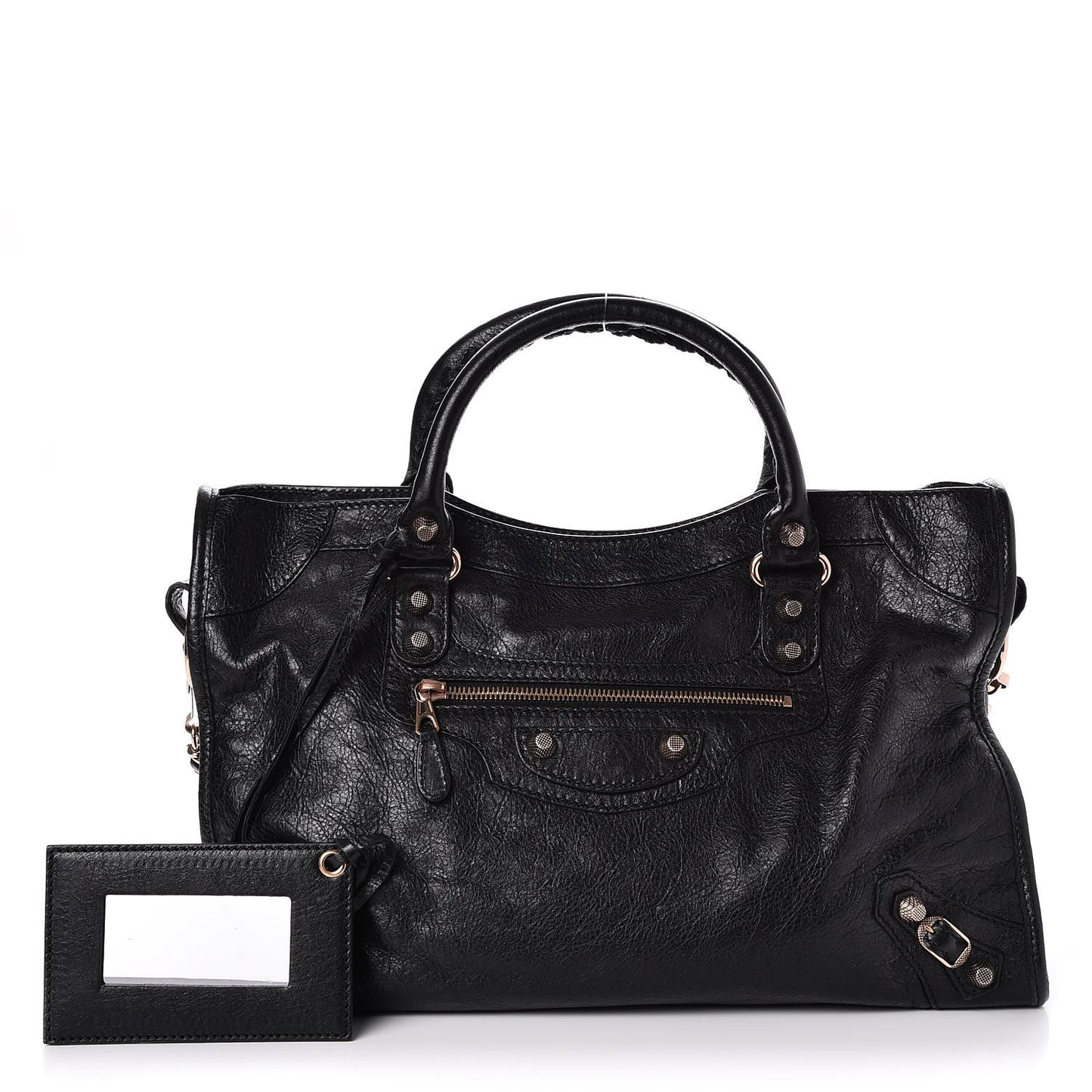 Agneau Giant 12 Rose Gold Hardware City Black