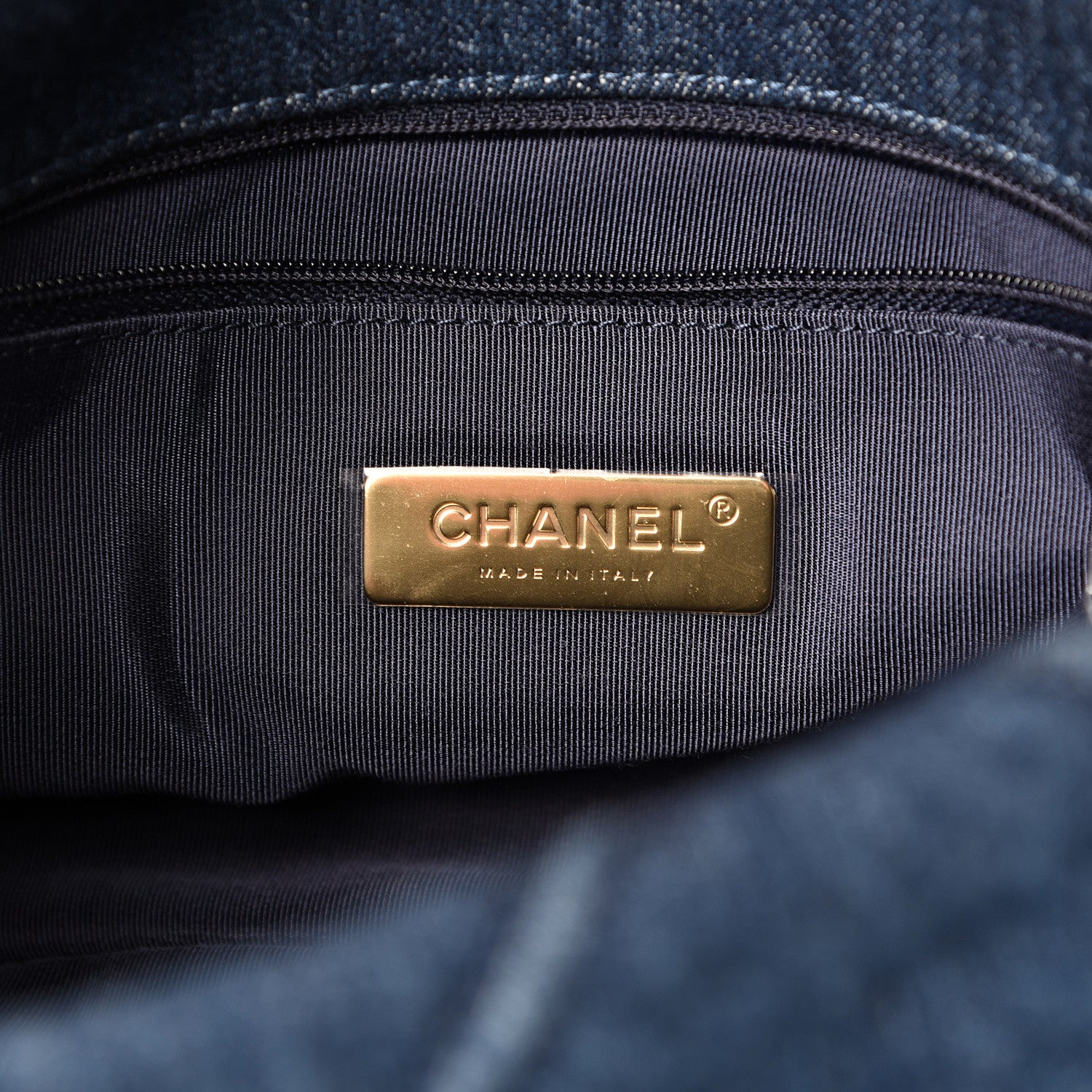Chanel Denim Quilted Medium 19 Flap Blue 5 of 10