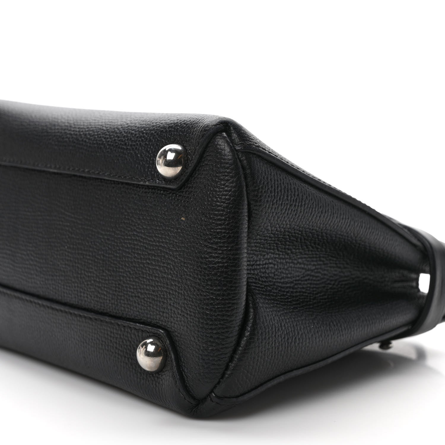 Burberry Derby Calfskin House Check Small Banner Tote Black 8 of 12