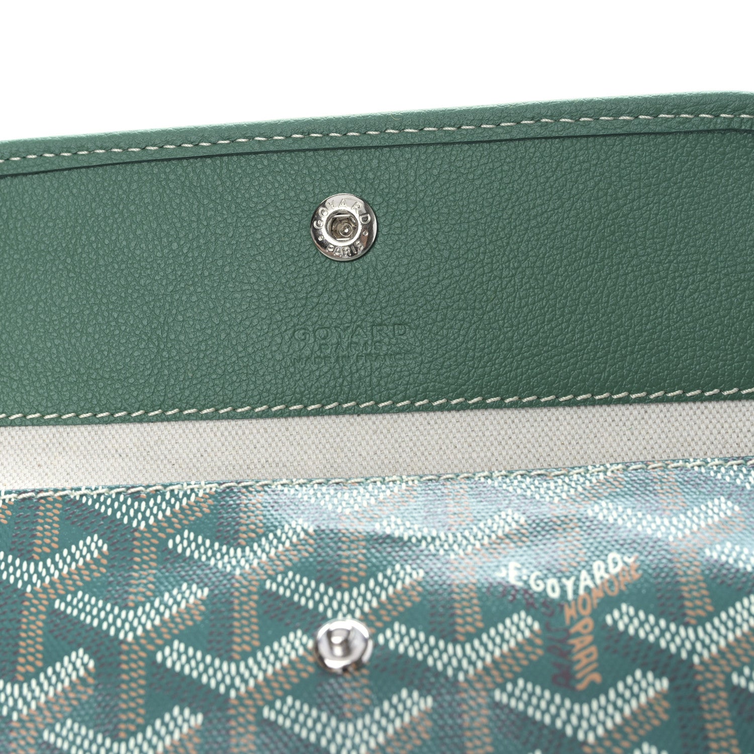 Goyard Goyardine Saint Louis GM Green 7 of 9