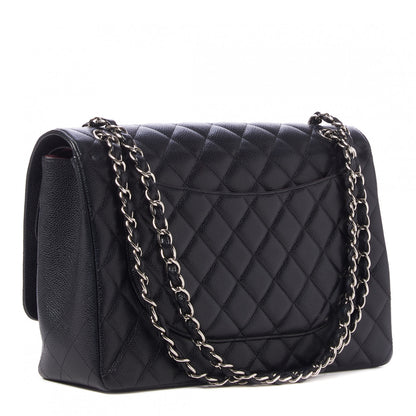 Chanel Caviar Quilted Maxi Double Flap Black 3 of 10