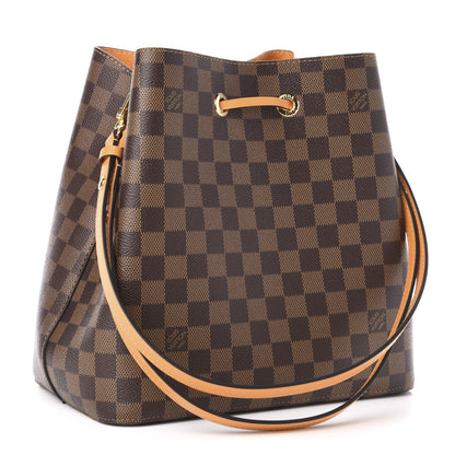 Louis Vuitton Damier Ebene Neonoe MM Safran 3 of 11