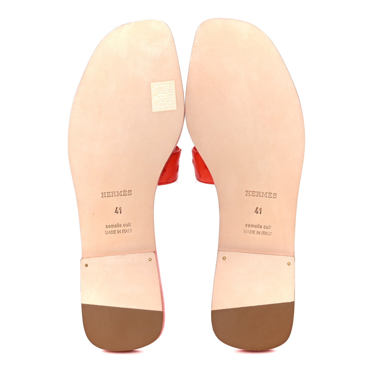Ostrich Oran Sandals 41 Jasper Rouge