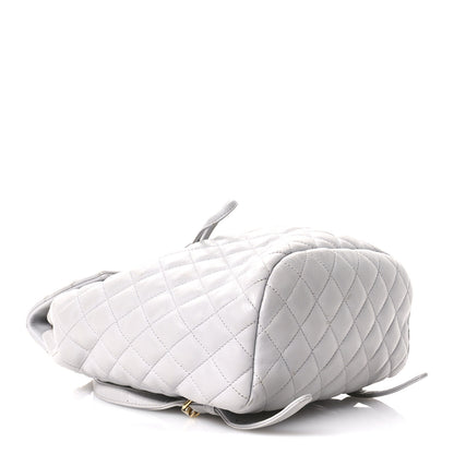 Chanel Calfskin Quilted Small Urban Spirit Backpack Grey 4 of 14