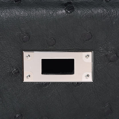 Hermes Ostrich Kelly Sellier 28 Vert Titien 18 of 33