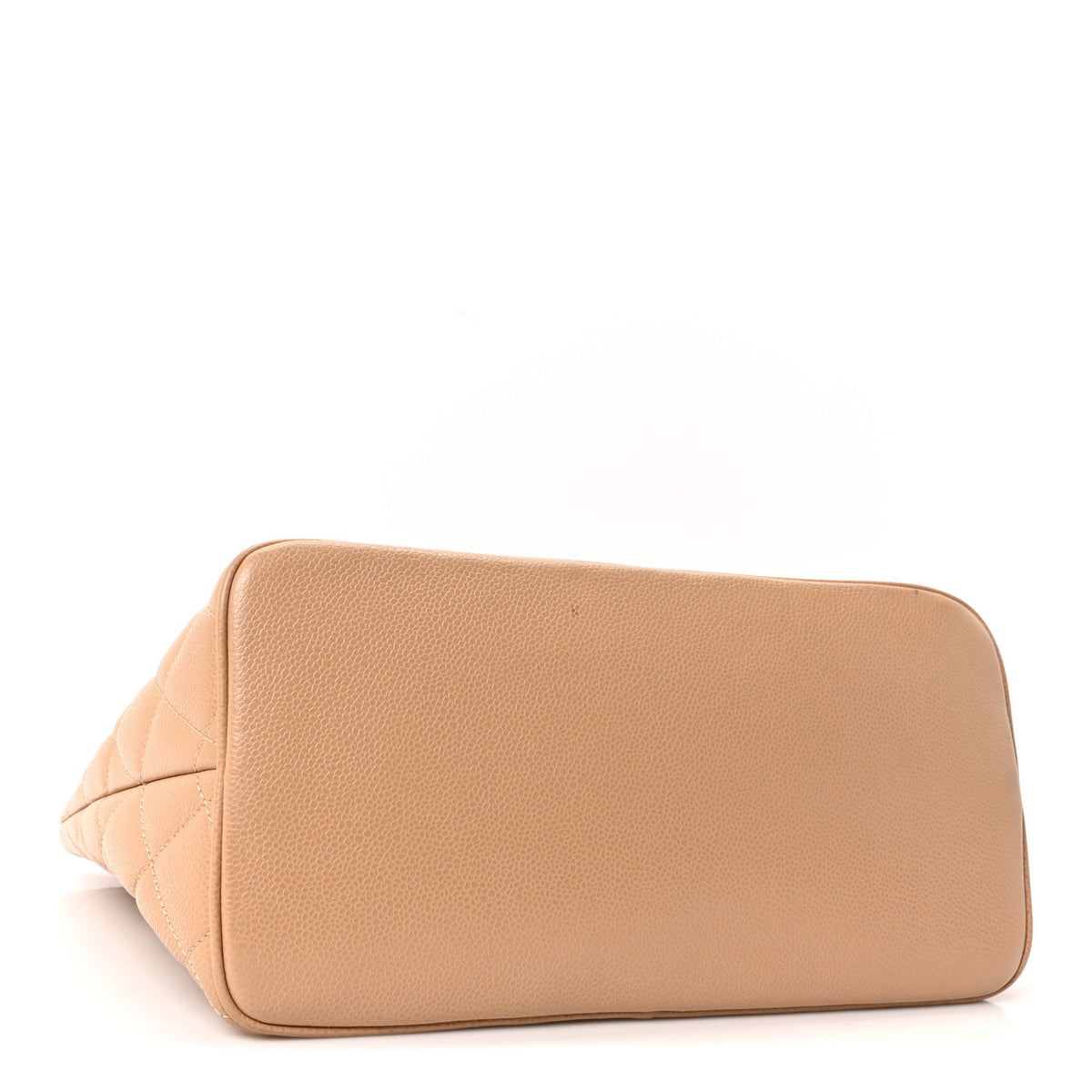 Caviar Quilted Medallion Tote Beige