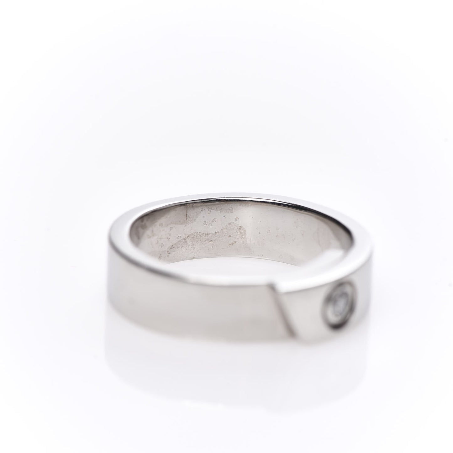 18K White Gold Diamond Anniversary Band Ring 54 6.75