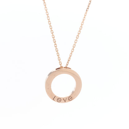 Cartier 18K Pink Gold Diamond LOVE Paved Necklace 6 of 8