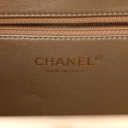 Chanel Raffia Calfskin Medium CC Filigree Vanity Case Gold 6 of 11