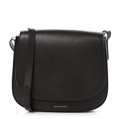 Mansur Gavriel Calfskin Flap Crossbody Bag Dark Brown 1 of 10