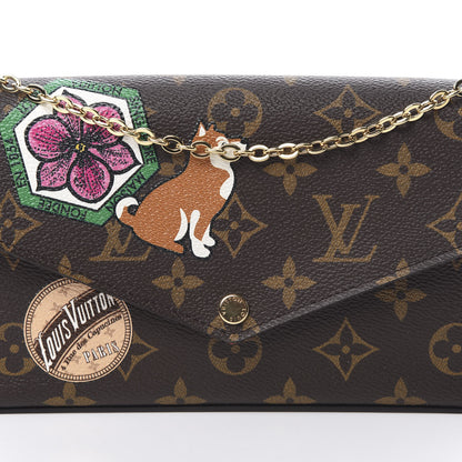 Louis Vuitton Monogram My LV World Tour Pochette Felicie Chain Wallet Coquelicot 10 of 14