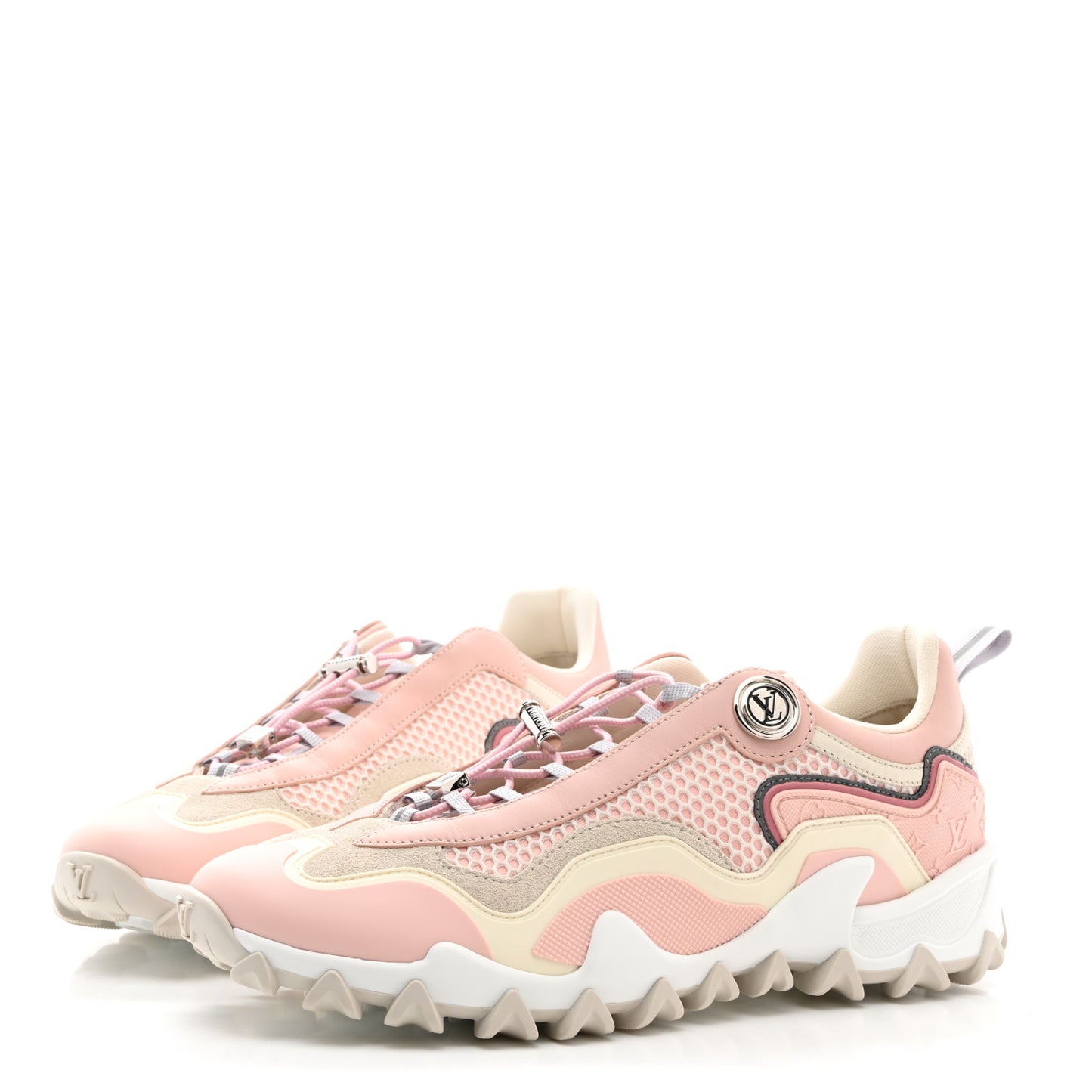 Technical Fabric LV Rush Sneakers 38 Pink