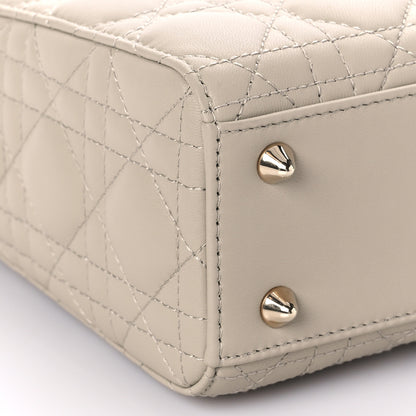 Christian Dior Lambskin Cannage Small My ABCDior Lady Dior Hazelnut 7 of 9