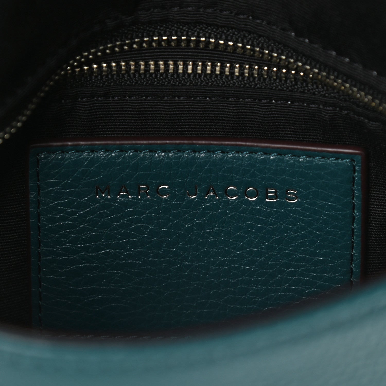 Marc Jacobs Pebbled Calfskin Studded Recruit Nomad Crossbody Teal 6 of 9