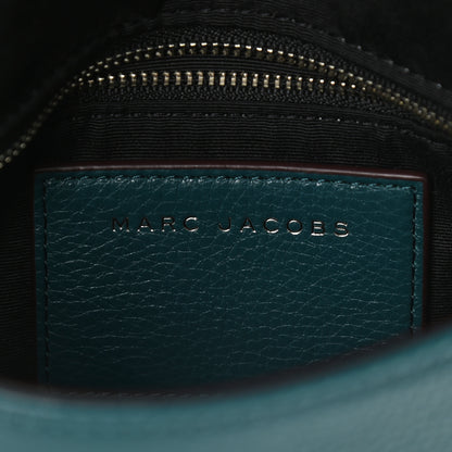 Marc Jacobs Pebbled Calfskin Studded Recruit Nomad Crossbody Teal 6 of 9