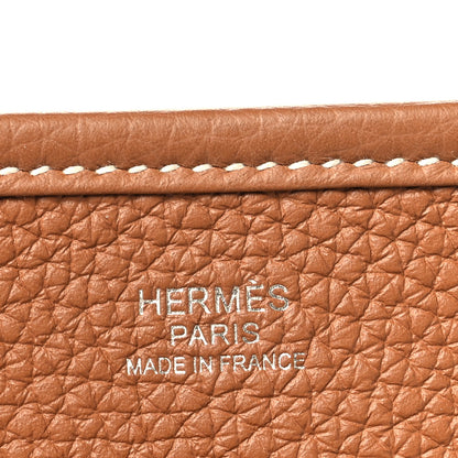 Hermes Taurillon Clemence EVELYNE III PM Gold 6 of 11