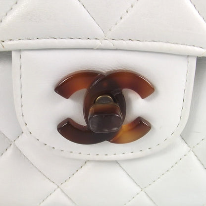 Chanel Lambskin Medium Bekko Resin Flap White 6 of 12