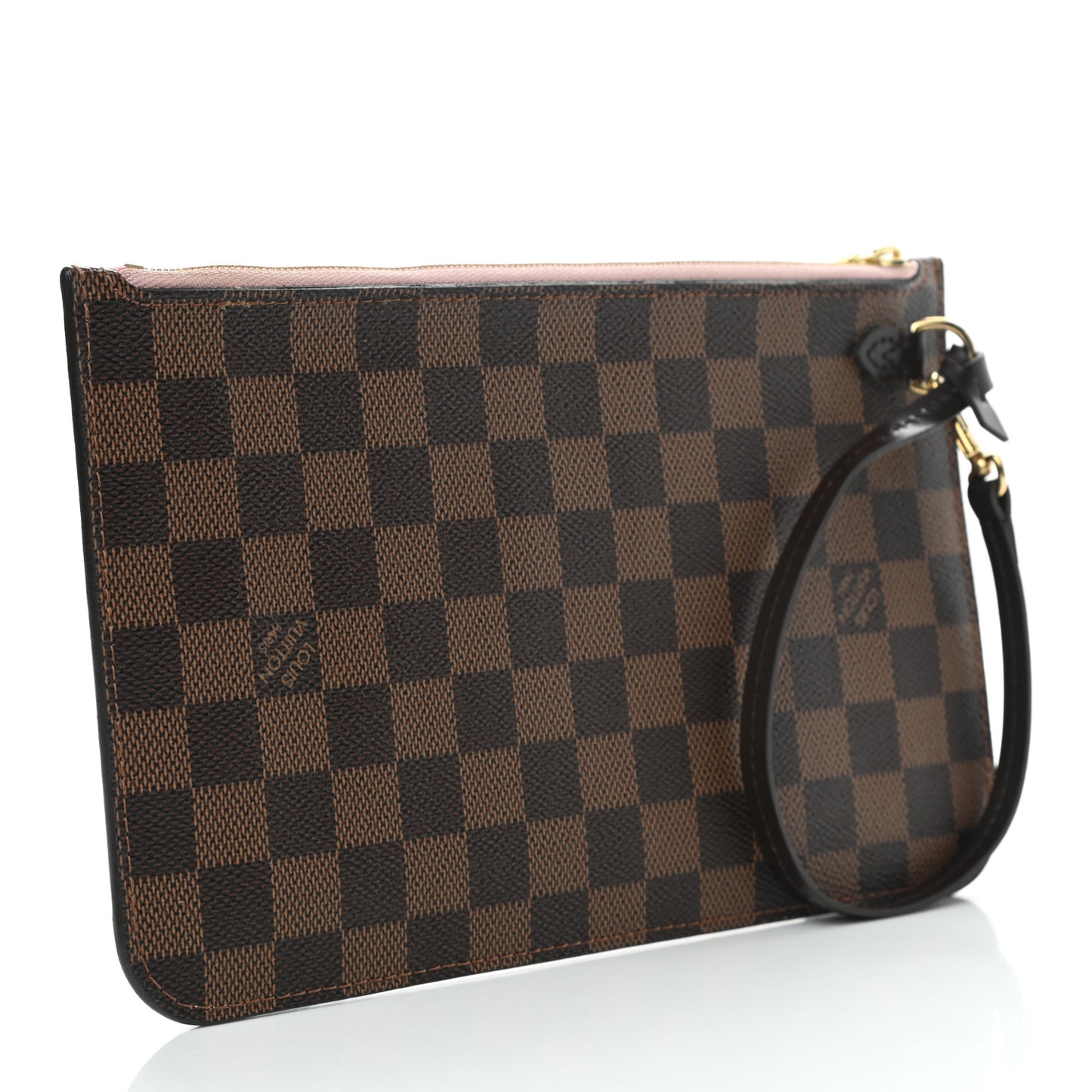 Damier Ebene Neverfull MM GM Pochette Rose Ballerine