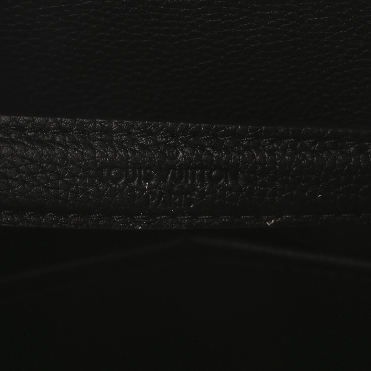 Louis Vuitton Millesime Calfskin Georges Tote MM Black 7 of 10