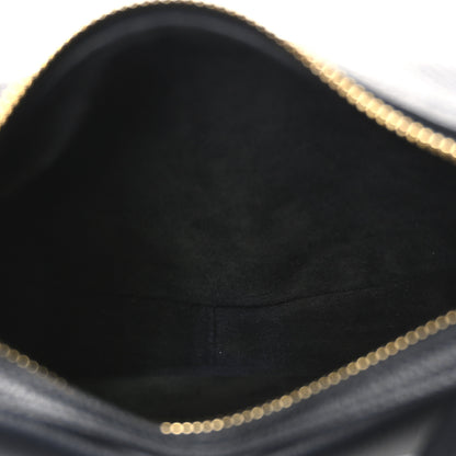 Celine Supple Calfskin Cuir Triomphe Small Heloise Shoulder Bag Black 5 of 11
