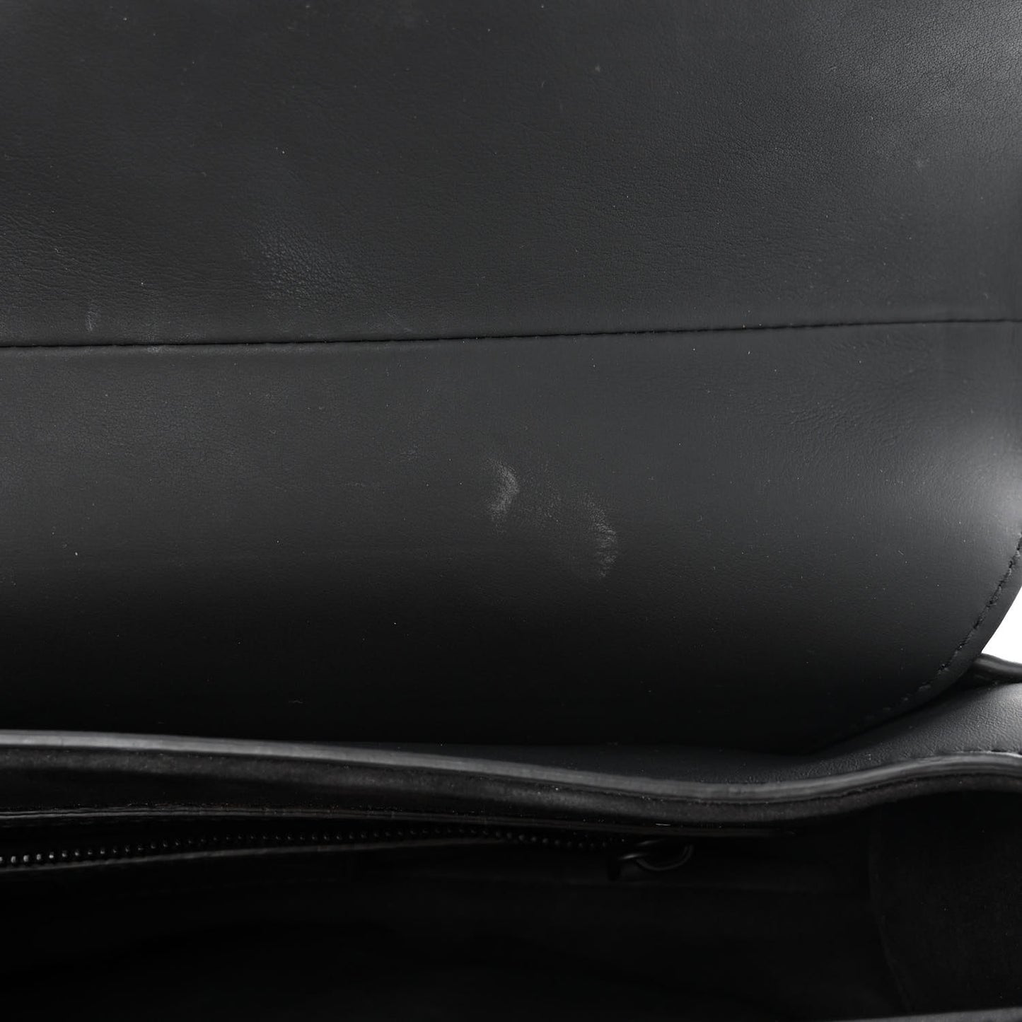 Ultra Matte Calfskin Saddle Bag Black