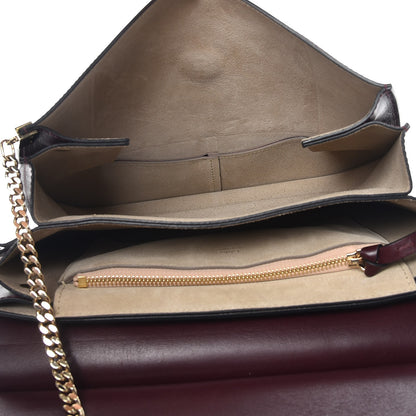 Chloe Calfskin Suede Medium Faye Shoulder Bag Intense Violine 5 of 7