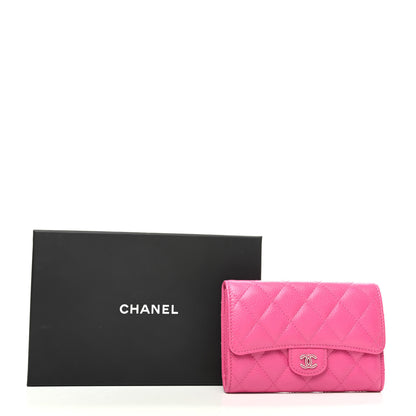 Chanel Caviar Quilted Small Flap Wallet Pink 10 of 10
