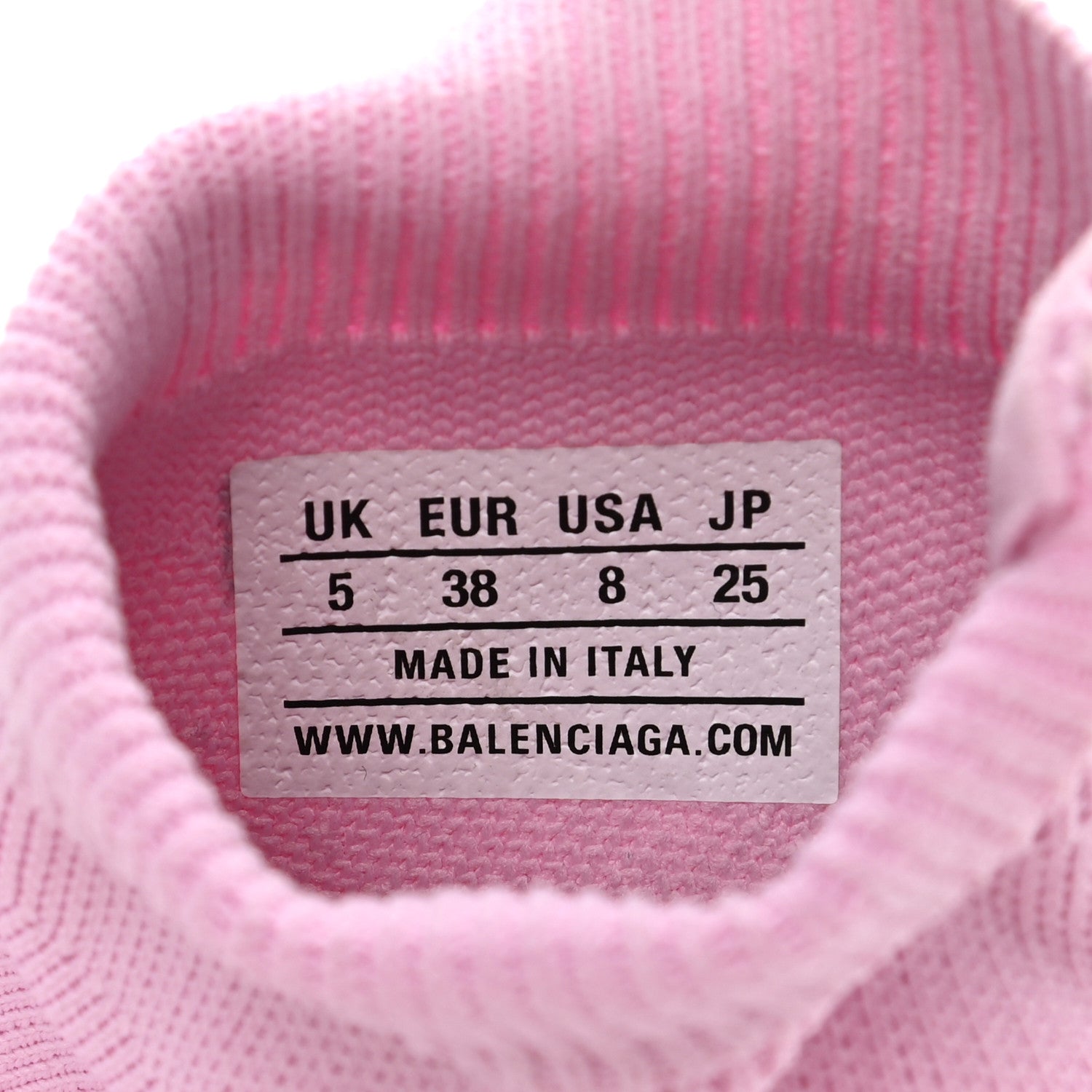 Balenciaga Technical 3D Recycled Knit Womens Speed 2.0 Sneakers 38 Monocolor Light Pink 6 of 11