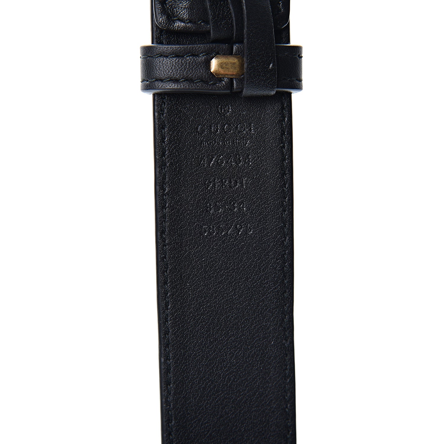 Gucci Velvet Matelasse GG Marmont Belt Bag 85 34 Black 9 of 10