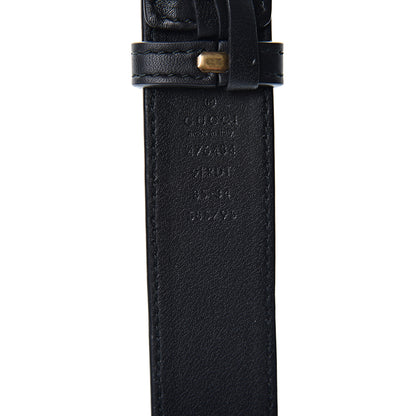 Gucci Velvet Matelasse GG Marmont Belt Bag 85 34 Black 9 of 10