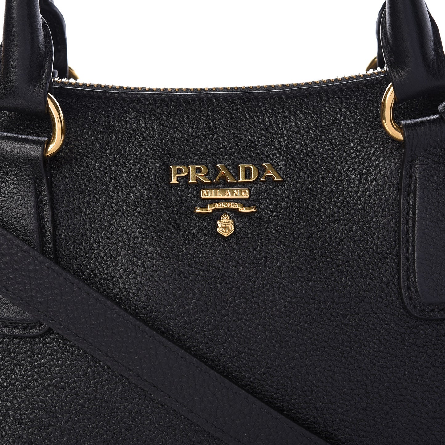 Vitello Phenix Shopping Tote Black