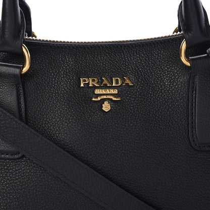 Prada Vitello Phenix Shopping Tote Black 9 of 13