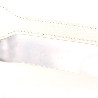 Alexander McQueen Calfskin Polyurethane Mini Jeweled Knuckle Satchel Clear White 12 of 18