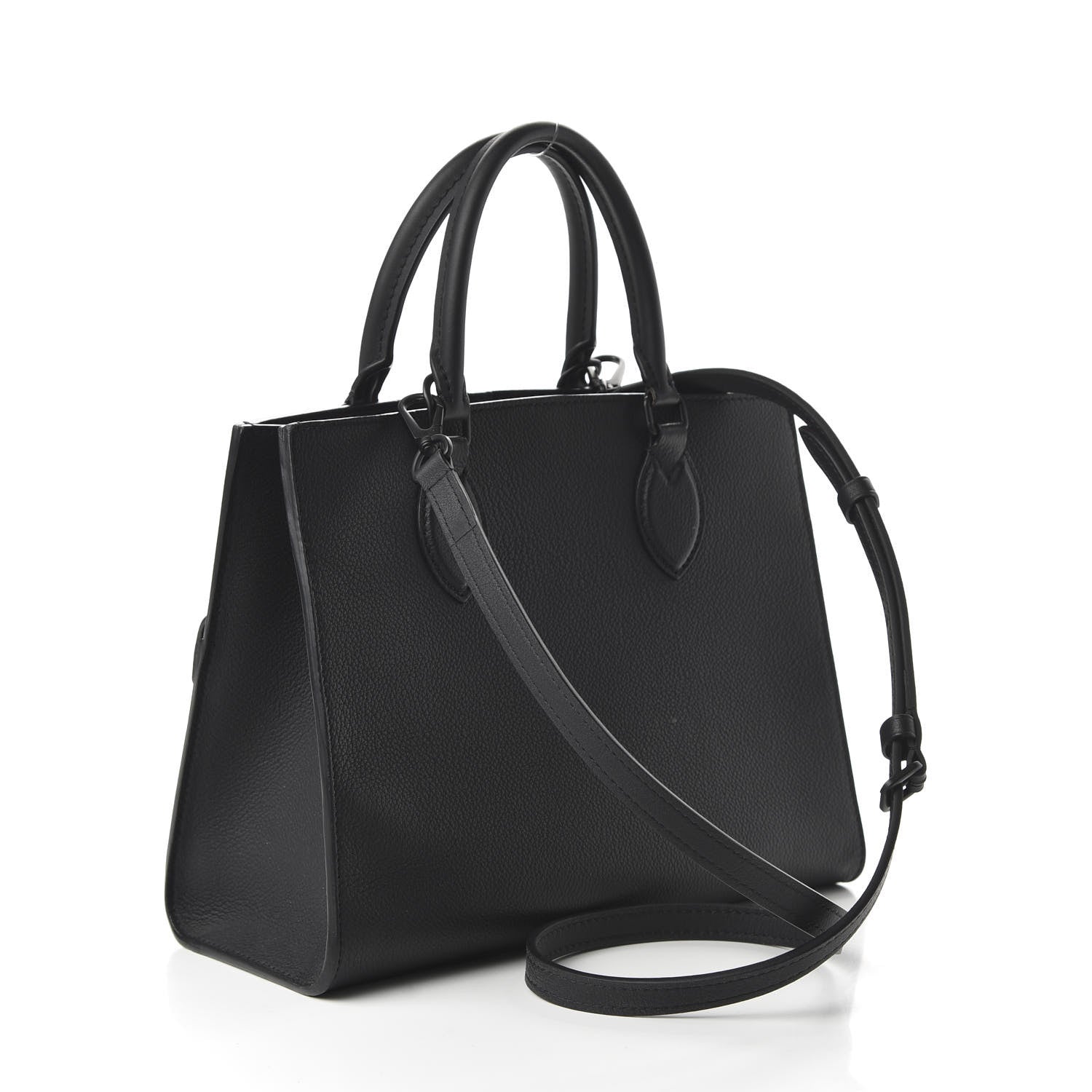 Louis Vuitton Soft Calfskin Lockme Tote PM Black 2 of 8